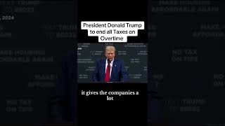 President Donald Trump on Tipsovertime Taxes Part one [upl. by Ananna]