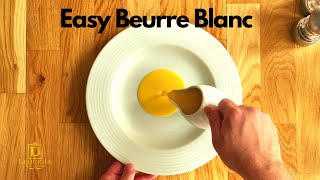 Easy Beurre Blanc  Butter Sauce [upl. by Peale]