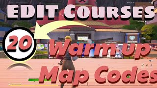 20 Fortnite Edit Courses  Warm up Map Codes [upl. by Bicknell930]