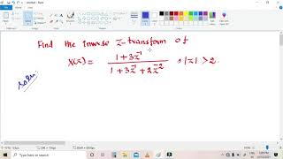 Inverse ztransform using Partial Fraction Method prob1 [upl. by Aleakam]