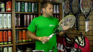 Volkl PB10 Mid Tennis Racket Review from Stringers World [upl. by Areta420]