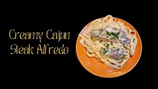 Creamy Cajun Steak Alfredo [upl. by Sairtemed]