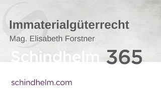 Schindhelm 365 – Immaterialgüterrecht 30102020 [upl. by Eirod]