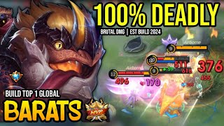 BARATS BEST BUILD 2024  BUILD TOP GLOBAL BARATS GAMEPLAY  MOBILE LEGENDS✓ [upl. by Mutz]