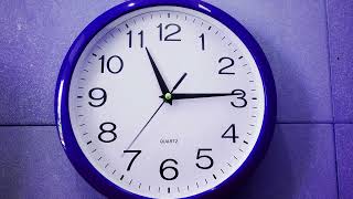 Free Stock footage Time Lapse of a Clock with time on reverse [upl. by Brodench]