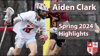 Aiden Clark Class of 2026 Spring 2024 Lacrosse Highlights [upl. by Okier]