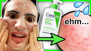 I tried CeraVe HYDRATING Cleanser for ONE WEEK Feels like SILICONE [upl. by Trenna]