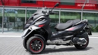 Essai Gilera Fuoco 500 LT [upl. by Ekram]