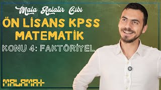 Malamat Kpss 2024  Matematik  Konu 4 Faktöriyel  Mehmet Fatih Şahin [upl. by Baynebridge]