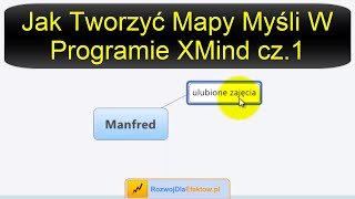 XMind tutorial cz 1  nawigacja w programie Mapy myśli  po co ich używać [upl. by Rede]