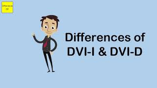 Differences of DVI I amp DVI D [upl. by Ahsinal]