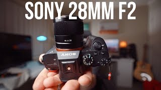 Sony 28mm f2  Lens Review one of my FAVOURITE Sony lenses ever [upl. by Amehsyt]