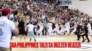 SGA Philippines talo sa buzzer beater ni Somaa Al Riyadi Lebanon Kevin Quiambao Zero pt sa Finals [upl. by Einohpets]