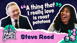 Labour MP Steve Reed shares his love for food while playing Buckaroo  Party Games [upl. by Ennovehc]