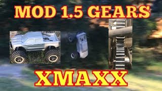 Xmaxx 15 mod gears install and quick test [upl. by Melvena]