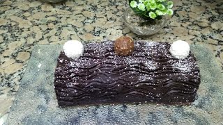 Gâteau au chocolat Bûcheكيك رولي بالكريمة مع تفاصيل نجاحه للمبتدئات [upl. by Liatnahs529]