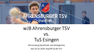 Handball OL wJB Ahrensburger TSV vs TuS Esingen am 24112024 [upl. by Worthy]