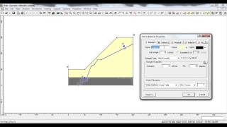 SLIDE Ejemplo Analisis de estabilidad de taludes tutorial [upl. by Merrel]