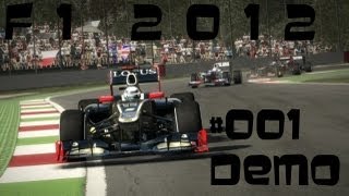 Lets Play F1 2012 001 Demo PC PS3 Xbox360 Young Driver Test1TagampSaison ChallengeGermanHD [upl. by Annadal]