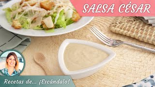 SALSA CÉSAR en 1 minuto ¡Deliciosa [upl. by Nesnah]