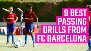 9 Best Passing Drills from FC Barcelona  Fun Youth Soccer Drills on the MOJO App [upl. by Iman]