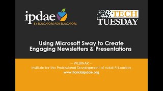 Using Microsoft Sway to Create Engaging Newsletters and Presentations Webinar [upl. by Libbie675]