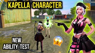 Kapella Character Ability Test  After Update  Free Fire Kapella Character Skill amp Gameplay [upl. by Anitak871]