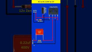 AC 220 V to DC 2 V Convert shorts electricedison converter [upl. by Eigriv23]