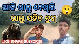 ଆଜି ଭାଲୁ ସହିତ ବ୍ଲଗ୍ କରିଲି। Mahendravlog007 Mahendra Vlog Aji Bhalu Dekili Rasta re [upl. by Elleynad770]