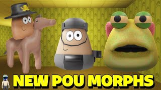 😠 UPD 18  How to get New 3 POU MORPHS  roblox pou mindude [upl. by Rehpotsirahc]