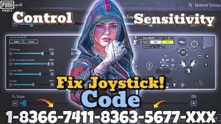 UPDATE 34 🔥BEST SENSITIVITY CODECONTROL SETTINGS BGMIPUBG MOBILE Tutorial to fix hipfirejoystick [upl. by Trinl827]