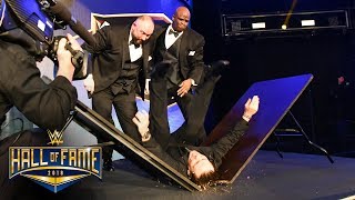 The Dudley Boyz put a stagehand through a table WWE Hall of Fame 2018 WWE Network Exclusive [upl. by Aloysius]