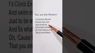 You are the reason short lyrics ytshort lyrics [upl. by Ginsberg]