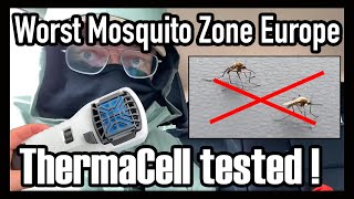 Mosquito killer in action  Thermacell TEST in Nature  How effective on a scale 110 [upl. by Zenda]