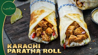 Karachi Paratha Roll  Street Food Recipe  Easy amp Delicious [upl. by Atterys401]