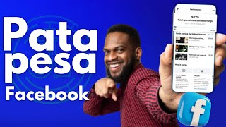 Jinsi ya kutengeneza PESA kwa kutumia FACEBOOK monetization [upl. by Cristian464]