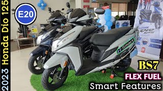 2023 Honda Dio 125 H Smart Review  Dio 125 BS7 E20  Price amp Mileage [upl. by Isac]