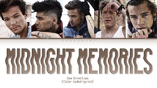 One Direction  Midnight Memories Color Coded Lyrics [upl. by Napra]