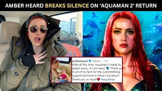 BehindtheScenes Amber Heards Daughter Joins Aquaman 2 Cast On Sets [upl. by Cirted]