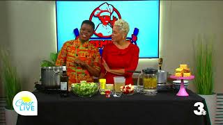 Coast Live TV Appearance with April Woodard Im Hitting the Airwaves with Puree of Broccoli [upl. by Aridnere719]