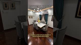 4 BED DD LATEEF DUPLEX SCHEME 33 JOHAR KARACHI 0330 2510519 [upl. by Odracir]