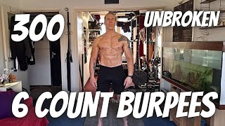 Testing The Speed  300 6 Count Burpees Unbroken  2116 [upl. by Moreno]