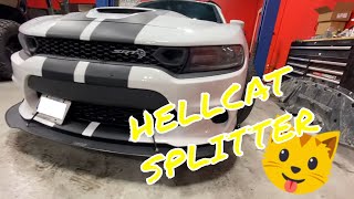 DODGE CHARGER HELLCAT SPLITTER AERO INSTALL HOW TO Ventus Autoworks [upl. by Gargan388]