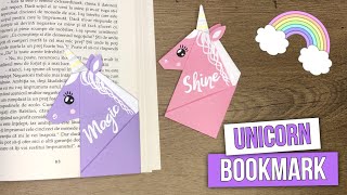 How to make an Unicorn bookmark  Easy Bookmark [upl. by Ermina]