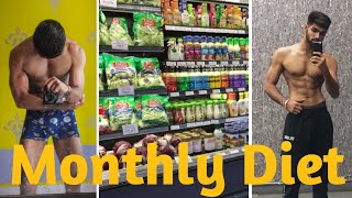 3500 में 140g Protein monthly Diet plan  low budget full day of eating [upl. by Lihas]