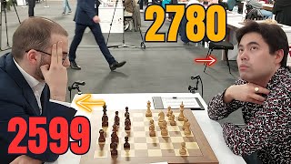 2780 vs 2599  Hikaru Nakamura takes on David Paravyan at the Qatar Masters 2023 [upl. by Anoy]