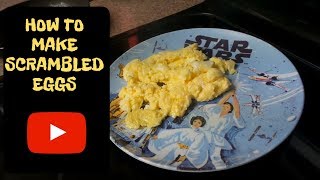 How to cook creamy fluffy light scrambled eggs  No Dad No Problem [upl. by Eelreveb]