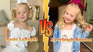 Posie Rayne The LaBrant Fam VS Everleigh Rose Soutas Transformation 👑 New Stars From Baby To 2024 [upl. by Gerrilee]