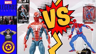 Marvel Legends Gamerverse Spider Man Spider Man 2 Action Figure Comparison [upl. by Nosiram584]