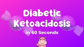 🍬 Diabetic Ketoacidosis DKA Explained in 60 seconds [upl. by Valiant]